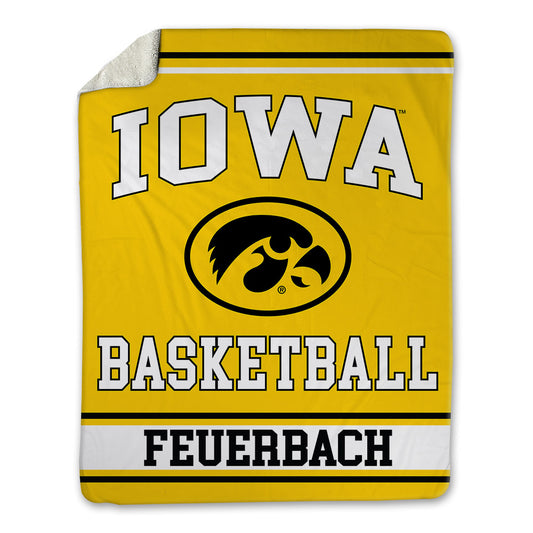 Iowa - NCAA Women's Basketball : Kylie Feuerbach - Blanket-0