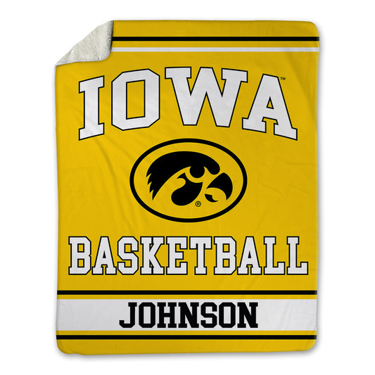 Iowa - NCAA Women's Basketball : Kennise Johnson - Blanket-0