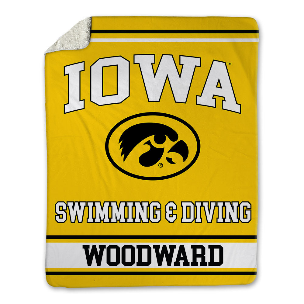 Iowa - NCAA Women's Swimming & Diving : Lainey Woodward - Blanket-0