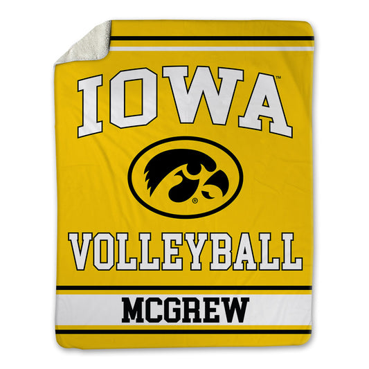 Iowa - NCAA Women's Volleyball : Gia McGrew - Blanket-0