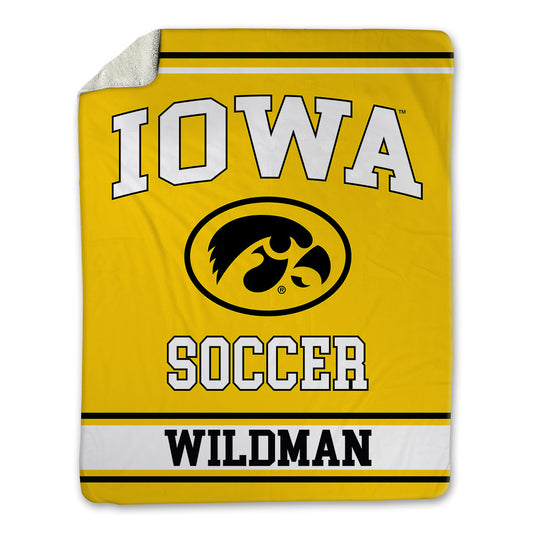 Iowa - NCAA Women's Soccer : Elle Wildman - Blanket-0