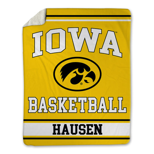 Iowa - NCAA Men's Basketball : Brendan Hausen - Blanket-0