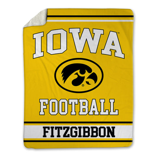 Iowa - NCAA Football : Brad Fitzgibbon - Blanket-0
