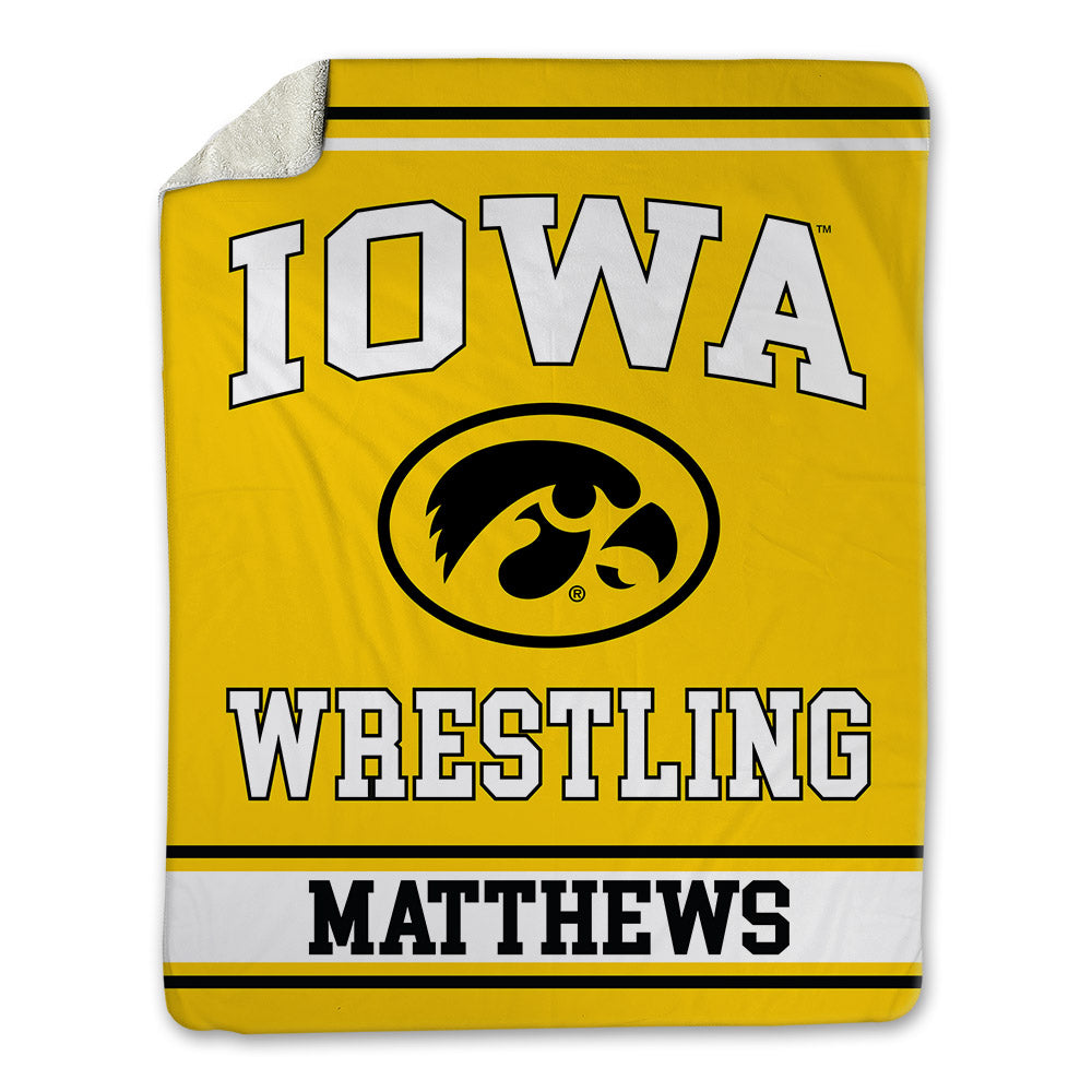 Iowa - NCAA Wrestling : Charles Matthews - Blanket-0