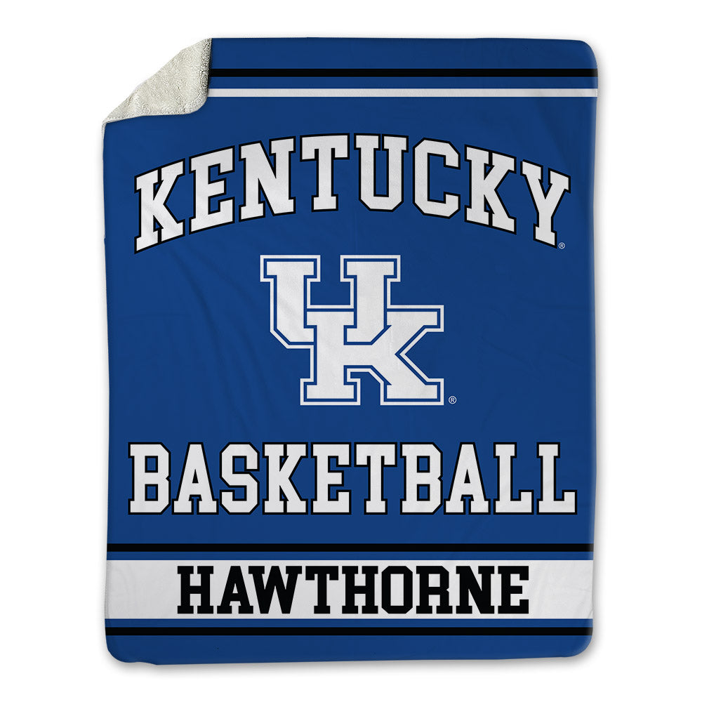 Kentucky - NCAA Men's Basketball : Braydon Hawthorne - Blanket-0