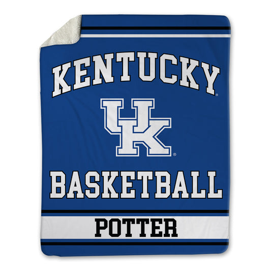 Kentucky - NCAA Men's Basketball : Reece Potter - Blanket-0