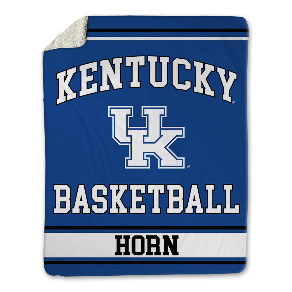 Kentucky - NCAA Men's Basketball : Walker Horn - Blanket-0