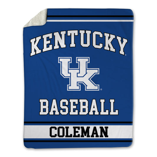 Kentucky - NCAA Baseball : Will Coleman - Blanket-0