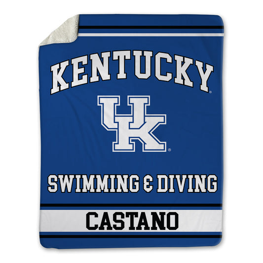 Kentucky - NCAA Men's Swimming & Diving : Nathan Castano - Blanket-0