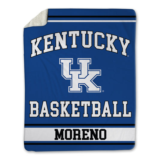 Kentucky - NCAA Men's Basketball : Malachi Moreno - Blanket-0