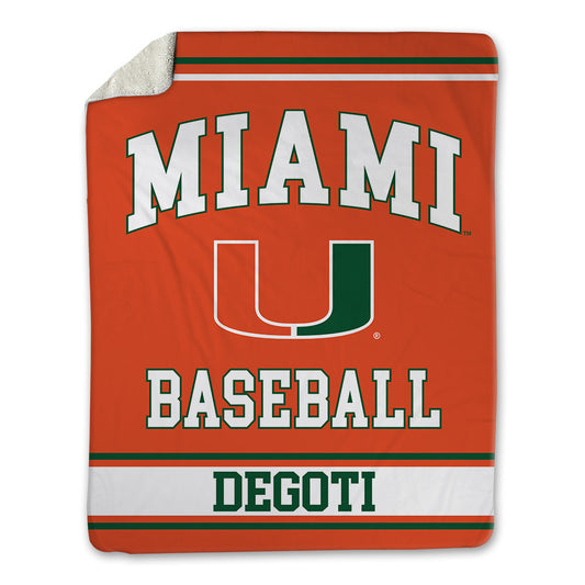 Miami - NCAA Baseball : Brandon DeGoti - Blanket-0