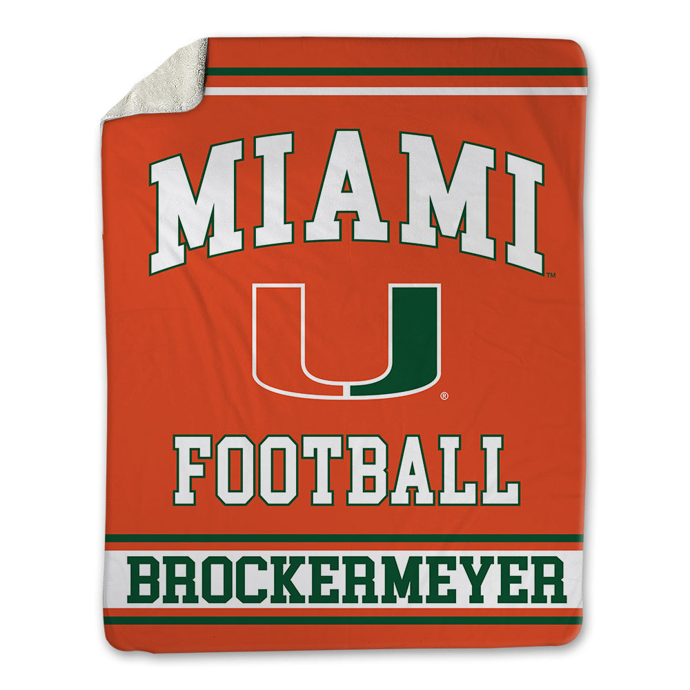 Miami - NCAA Football : James Brockermeyer - Blanket-0