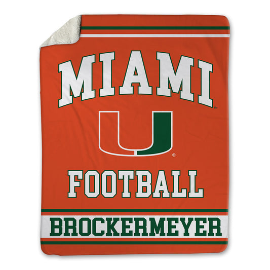 Miami - NCAA Football : James Brockermeyer - Blanket-0