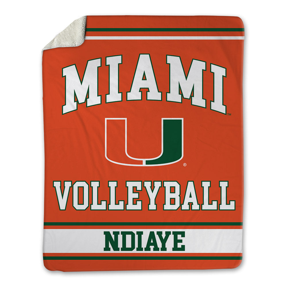 Miami - NCAA Women's Volleyball : Amina Ndiaye - Blanket-0