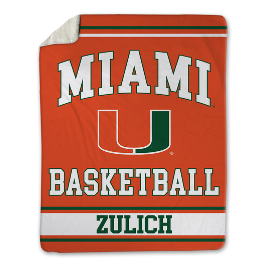 Miami - NCAA Women's Basketball : Sophia Zulich - Blanket-0