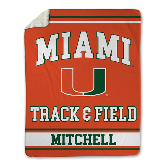 Miami - NCAA Men's Track & Field : Cason Mitchell - Blanket-0