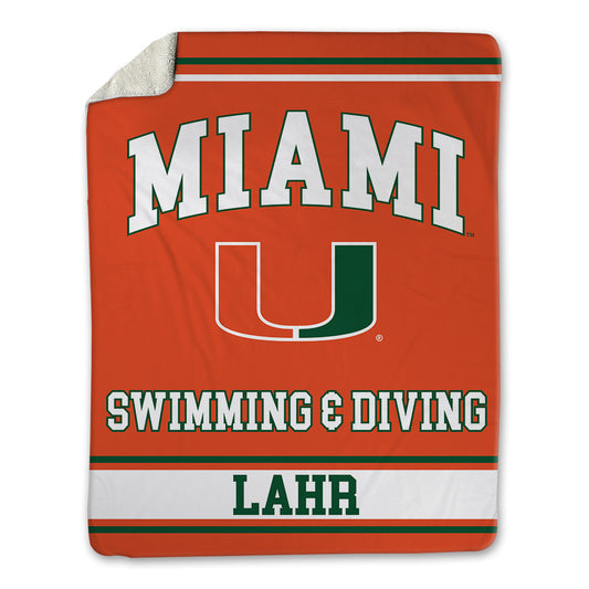 Miami - NCAA Women's Swimming & Diving : Carly Lahr - Blanket-0