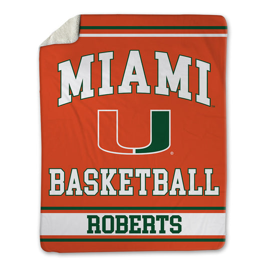 Miami - NCAA Women's Basketball : jasmyne roberts - Blanket-0