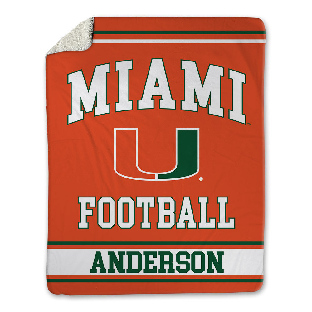 Miami - NCAA Football : Judd Anderson - Blanket-0