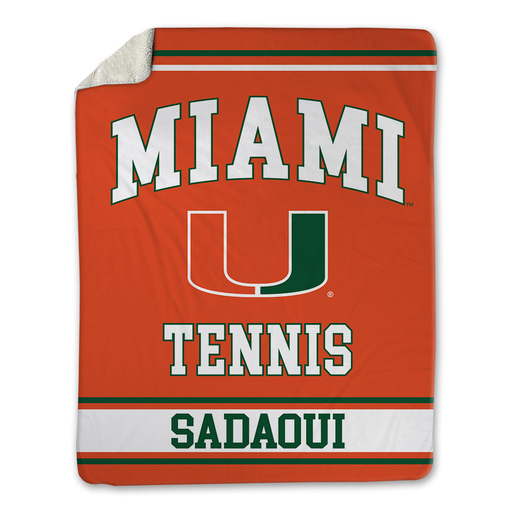 Miami - NCAA Men's Tennis : Mehdi Sadaoui - Blanket-0