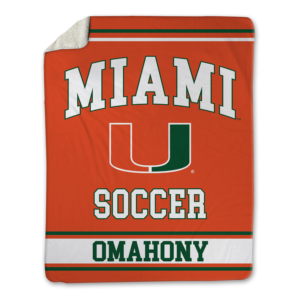 Miami - NCAA Women's Soccer : Eabha Omahony - Blanket-0