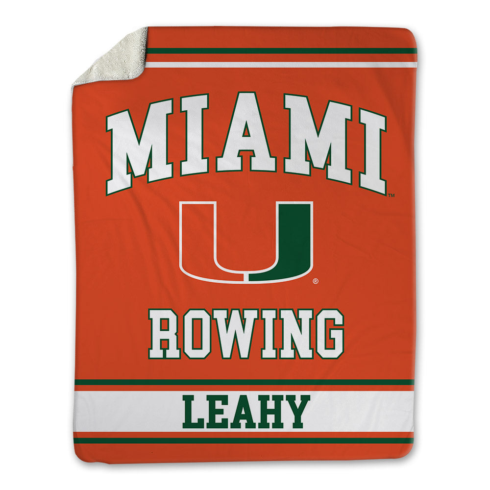 Miami - NCAA Women's Rowing : Reese Leahy - Blanket-0