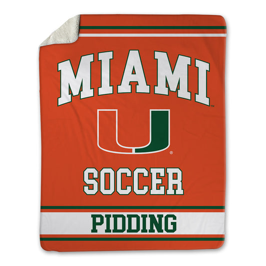 Miami - NCAA Women's Soccer : Emma Pidding - Blanket-0