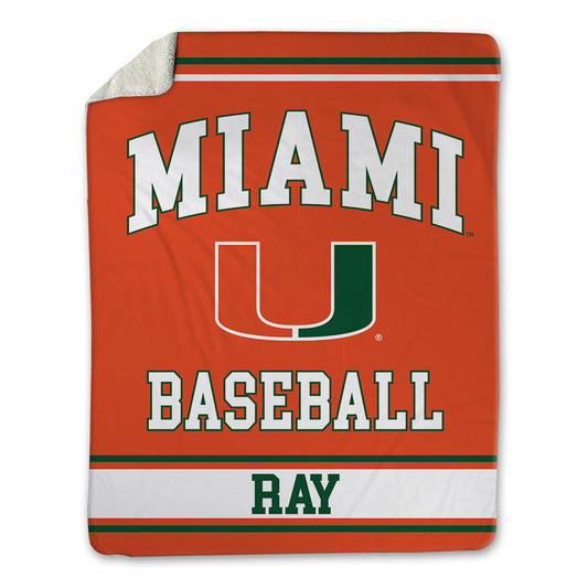 Miami - NCAA Baseball : Aidan Ray - Blanket-0