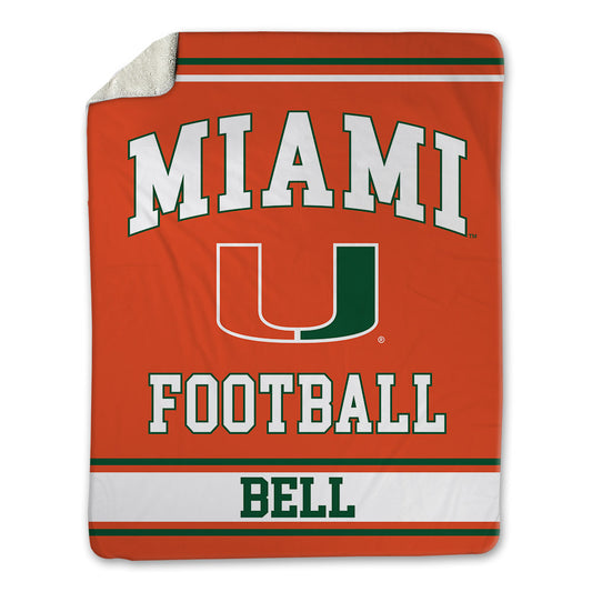 Miami - NCAA Football : Markel Bell - Blanket-0