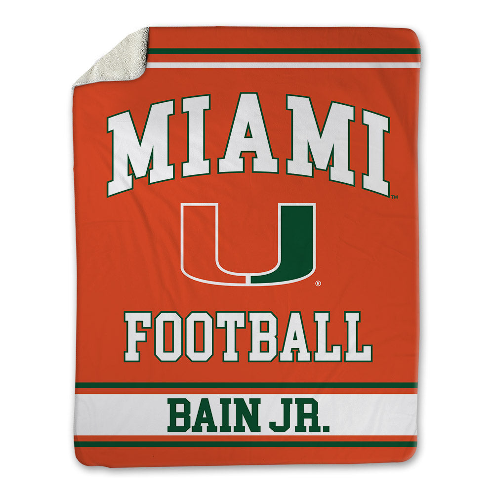 Miami - NCAA Football : Rueben Bain Jr. - Blanket-0