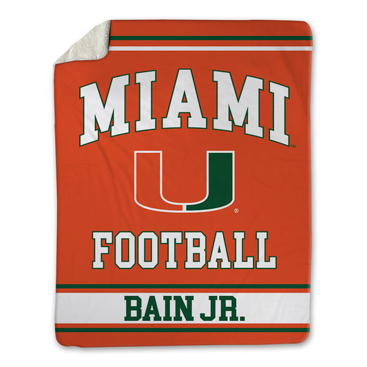 Miami - NCAA Football : Rueben Bain Jr. - Blanket-0