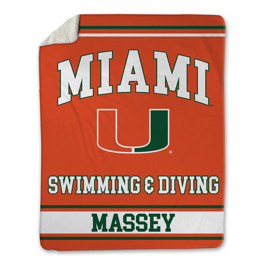 Miami - NCAA Women's Swimming & Diving : Ashlyn Massey - Blanket-0