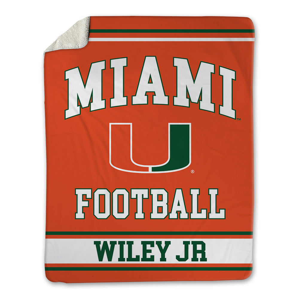 Miami - NCAA Football : Kellen Wiley Jr - Blanket-0