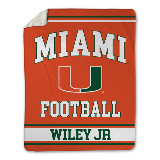 Miami - NCAA Football : Kellen Wiley Jr - Blanket-0