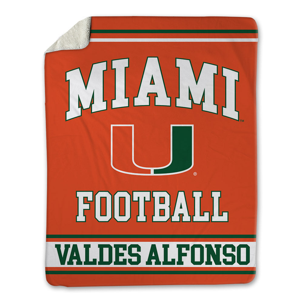Miami - NCAA Football : Yerovi Valdes Alfonso - Blanket-0