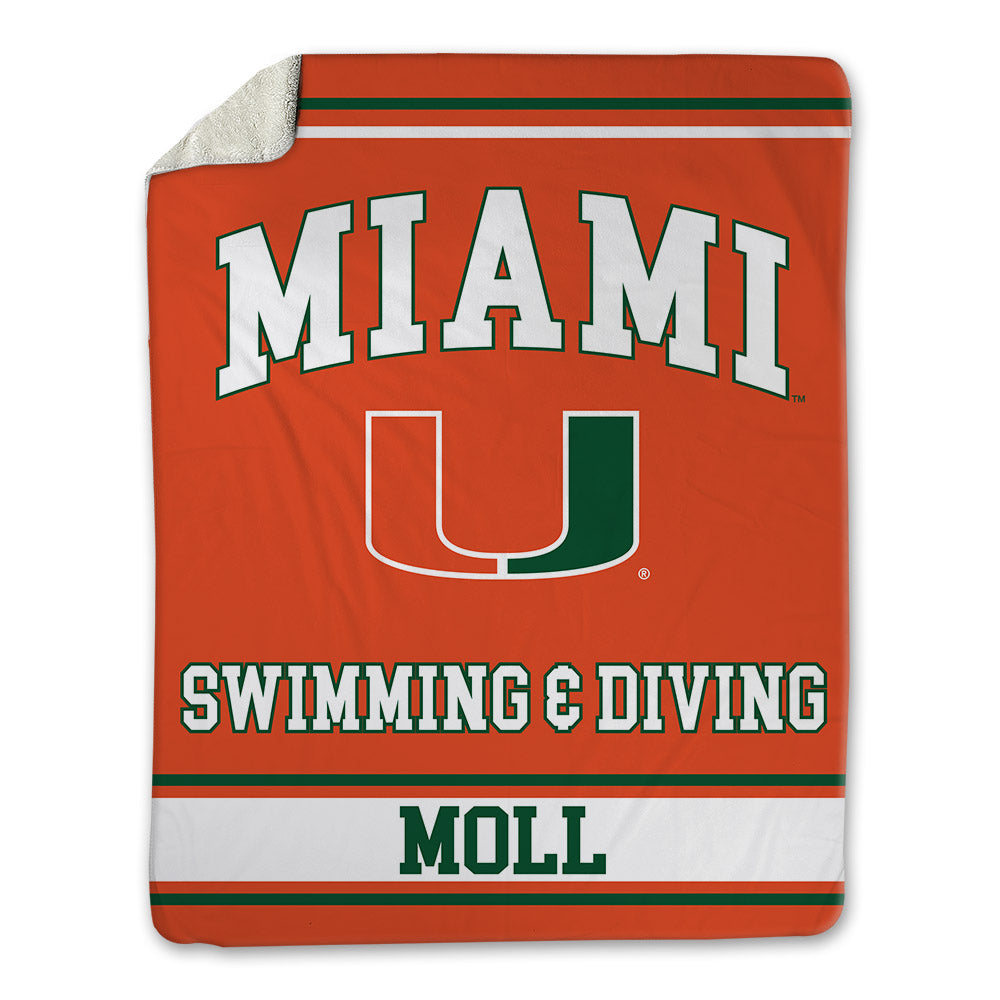 Miami - NCAA Women's Swimming & Diving : Simone Moll - Blanket-0