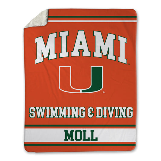 Miami - NCAA Women's Swimming & Diving : Simone Moll - Blanket-0