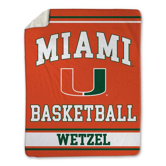Miami - NCAA Women's Basketball : Natalie Wetzel - Blanket-0