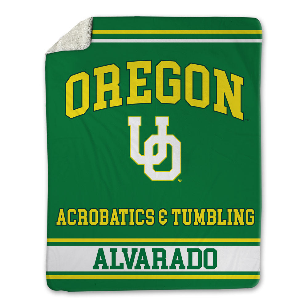 Oregon - NCAA Acrobatics & Tumbling : Briya Alvarado - Blanket-0