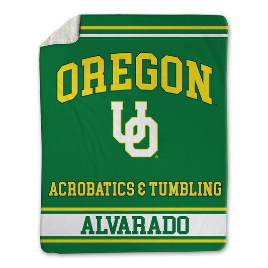 Oregon - NCAA Acrobatics & Tumbling : Briya Alvarado - Blanket-0
