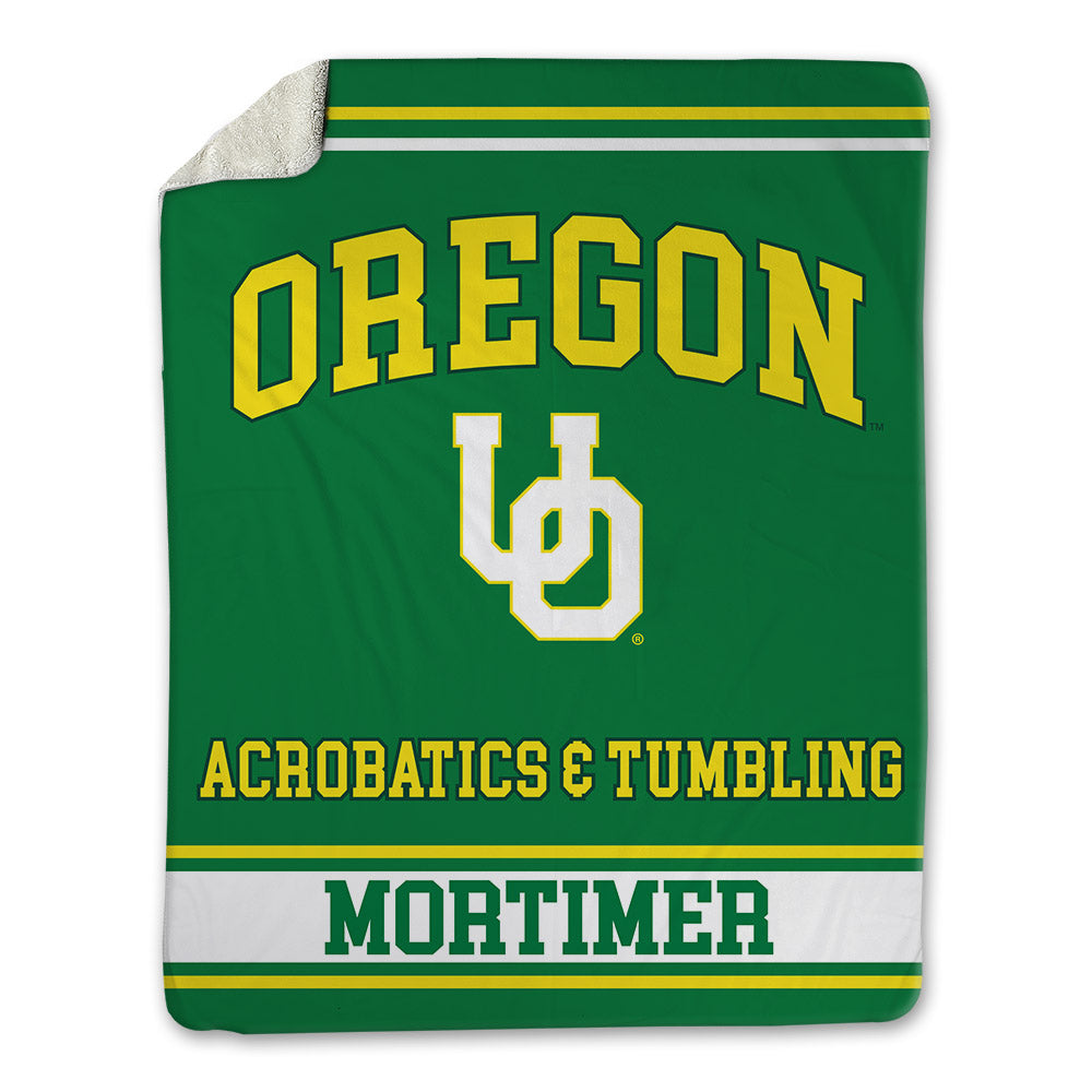 Oregon - NCAA Acrobatics & Tumbling : Brynn Mortimer - Blanket-0