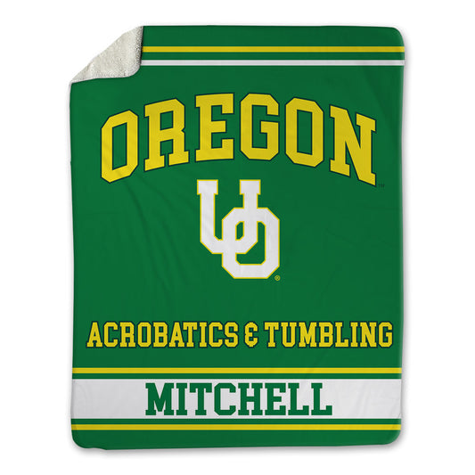 Oregon - NCAA Acrobatics & Tumbling : Genesis Mitchell - Blanket-0