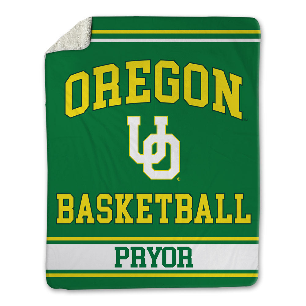 Oregon - NCAA Men's Basketball : Devon Pryor - Blanket-0