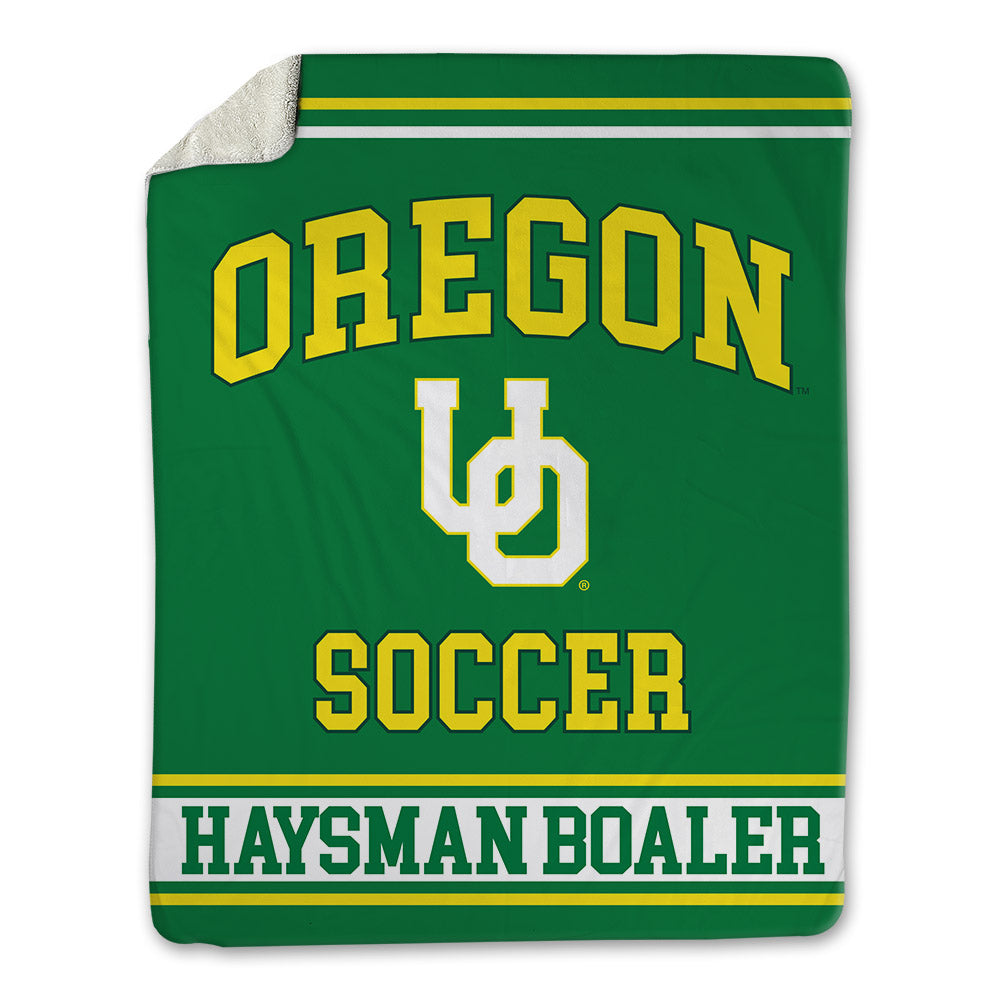 Oregon - NCAA Women's Soccer : Ariane Haysman Boaler - Blanket-0