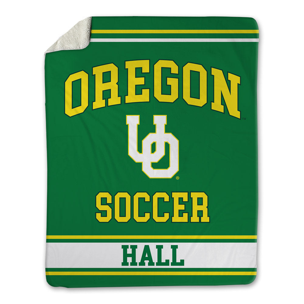 Oregon - NCAA Women's Soccer : Carys Hall - Blanket-0