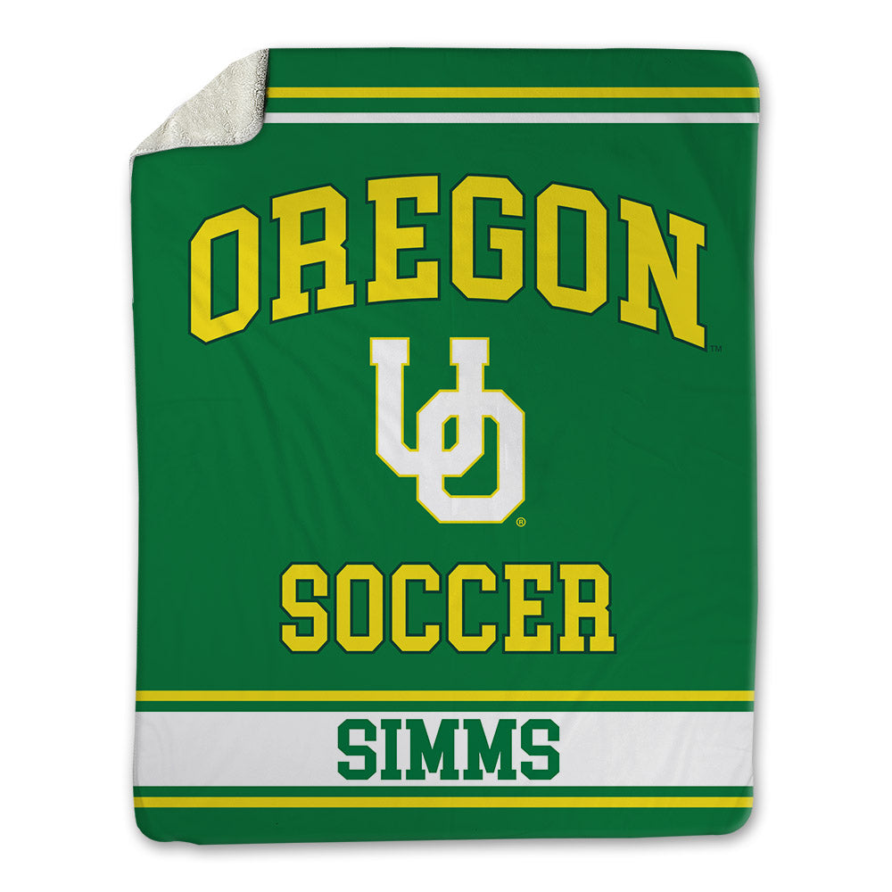 Oregon - NCAA Women's Soccer : Selah Simms - Blanket-0