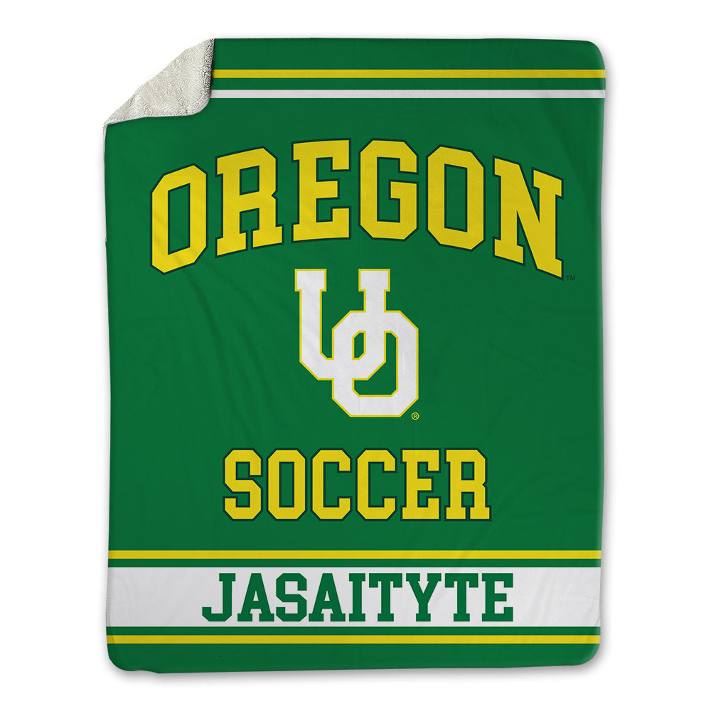 Oregon - NCAA Women's Soccer : Karolina Jasaityte - Blanket-0