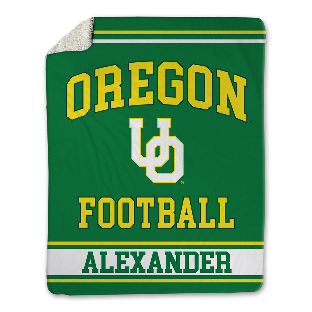 Oregon - NCAA Football : Bear Alexander - Blanket-0
