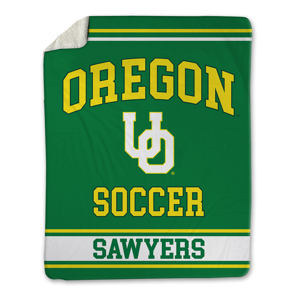 Oregon - NCAA Women's Soccer : Izzy Sawyers - Blanket-0