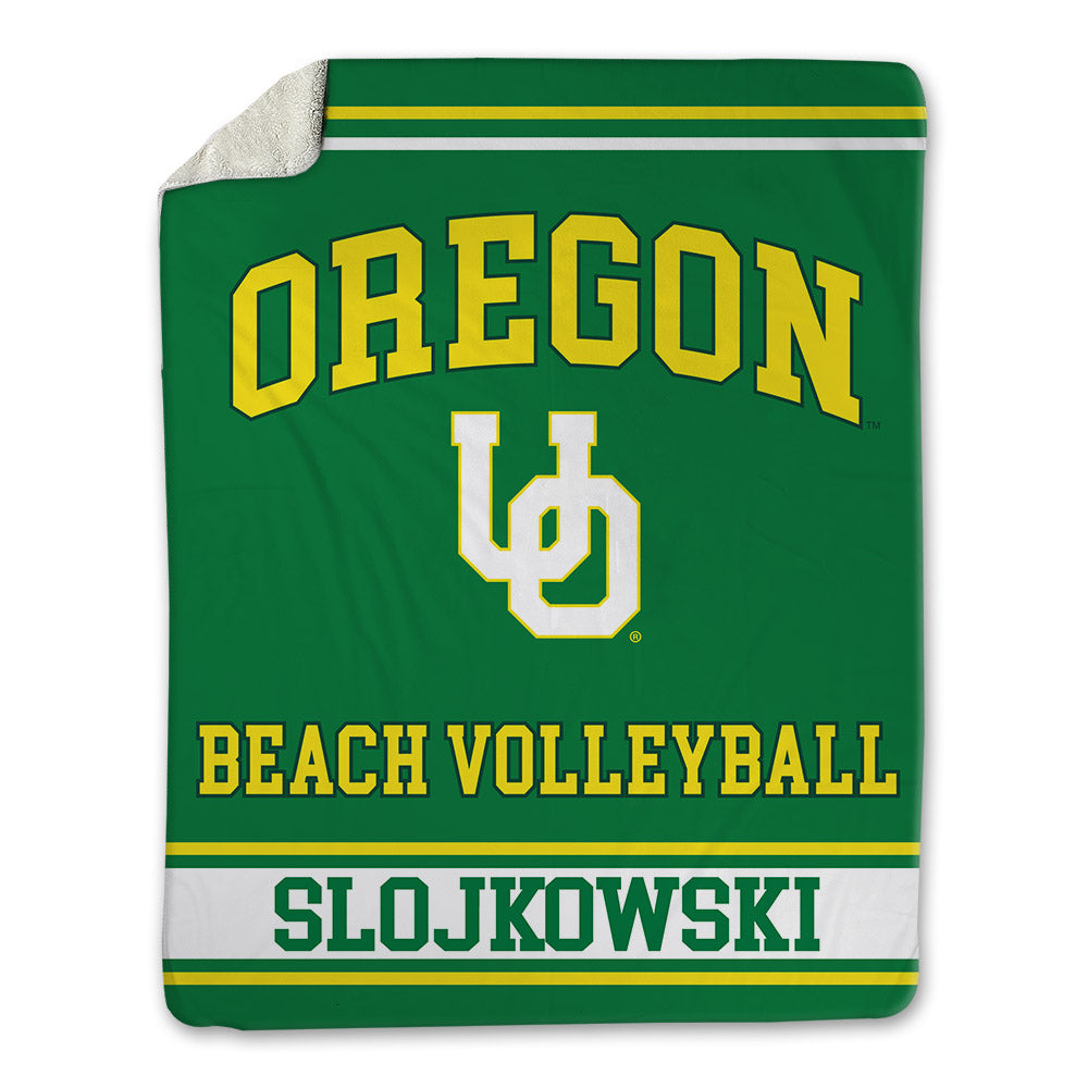 Oregon - NCAA Beach Volleyball : AJ Slojkowski - Blanket-0